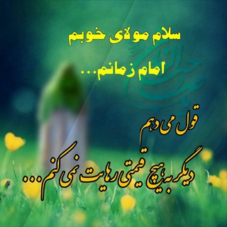 دیگر امام زمانم را تنها نمی گذارم... (@bidare313)